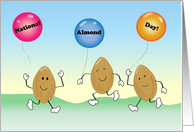 Nat. Almond Day, Feb. 16, balloons card