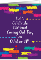 Nat. Coming Out Day, October 11th card