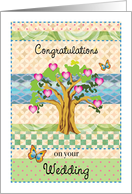Congrats, Wedding from Departed, oak tree card