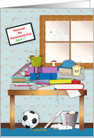 Nat. No Housework Day, April 7th, clutter card