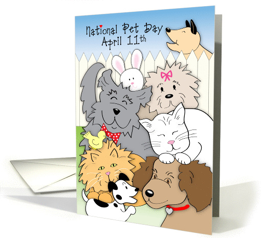 Nat. Pet Day, April 11th, animals card (1431202)