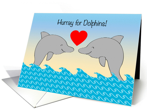 Nat. Dolphin Day, April 14th, dolphins, ocean card (1431278)