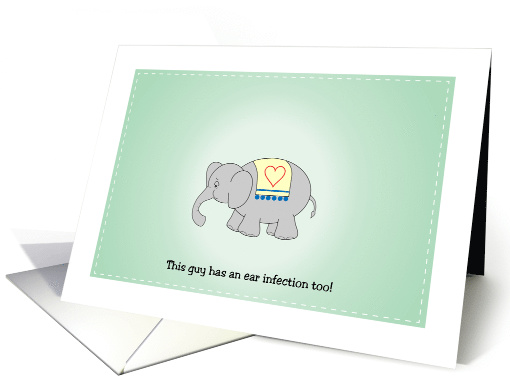 Custom Name Get Well, Ear Infection for child card (1432644)