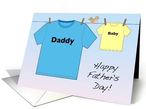 Father's Day, for husband, expecting, t-shirts card (1436626)
