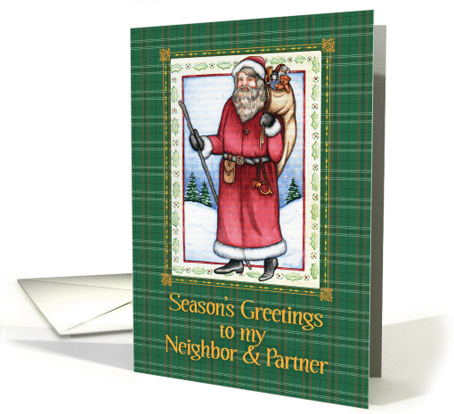 Season's Greetings, Neighbor & Partner, Santa card (1440656)