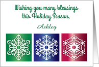 Custom Holiday Blessings, divorced, 1st Holiday alone card