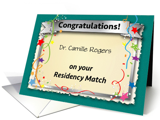 Congrats, Residency Match Day, physician card (1445224)