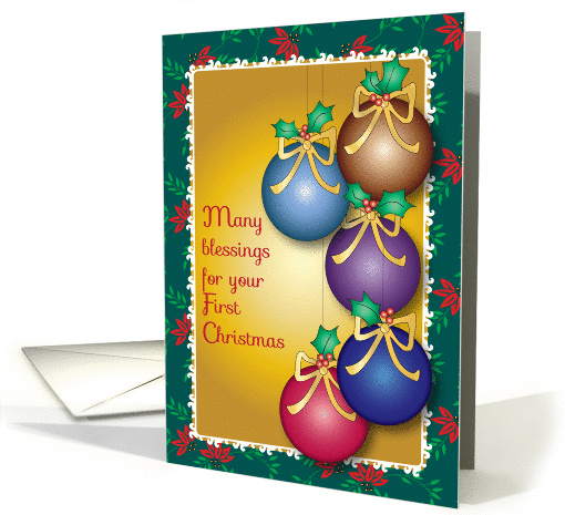 First Christmas, ornaments card (1446308)