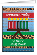 Custom Name Kwanzaa Greetings to relation card