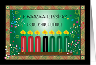 Kwanzaa Blessing for a Child, candles card