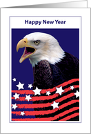 Happy New Year, Bald Eagle card