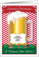 Custom Logo Business Christmas for Brewery card