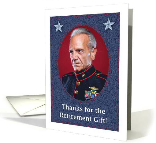 Thank You, custom photo, retirement gift, stars card (1460146)