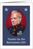Thank You, custom photo, retirement gift, stars card