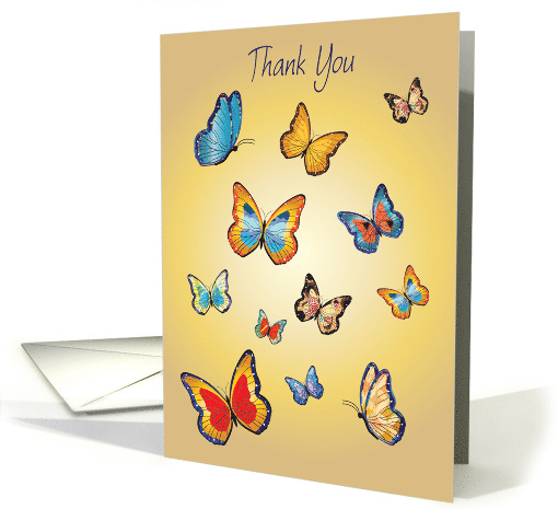 Thank You, Kidney Donor, butterflies card (1465614)