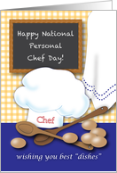 National Personal Chef Day, spoons, eggs, chef’s hat card
