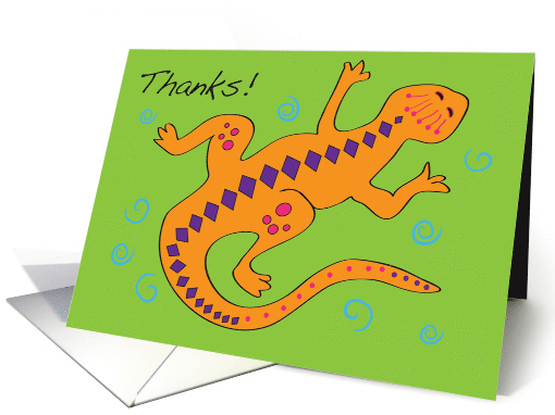 Lizard Thank You, southwest style card (1485054)