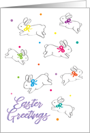 Like My Family Easter Greetings, bunnies card