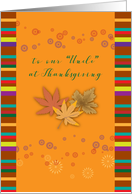 Thanksgiving to Like an Uncle, autumn leaves card