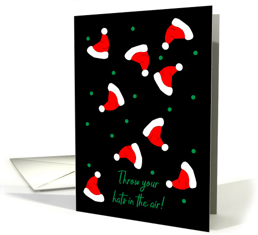 Christmas for Neighbor & Husband, Santa Hats card (1487540)