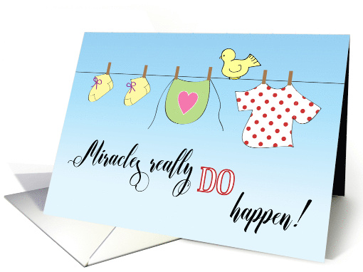 Encouragement Couple IVF Conceiving Clothesline card (1497208)
