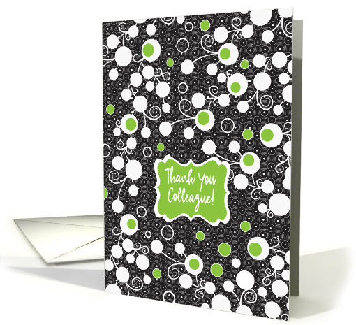 Thank You to Colleague, abstract card (1498332)