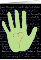 Encouragement for Sexual Assault Survivor, Hand card