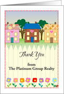 Custom Name Thank You, real estate company card