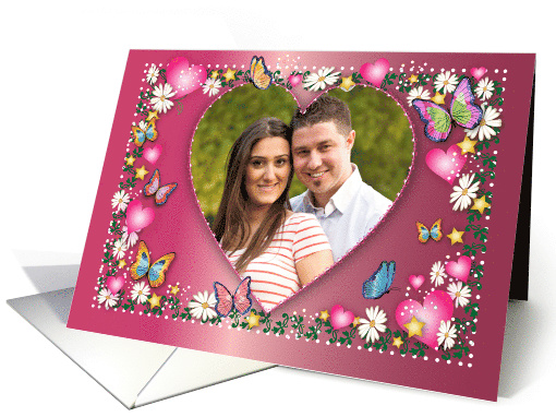 Anniversary, Photo Valentine's Day, butterflies card (1507974)