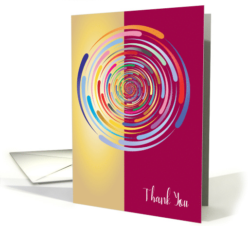 Thank You to Decorator/Interior Designer, abstract design card