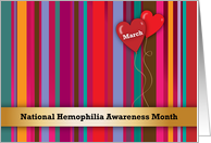 National Hemophilia Awareness Month, March card