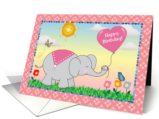 Birthday for Daughter, from Incarcerated Mom, elephant card (1521386)