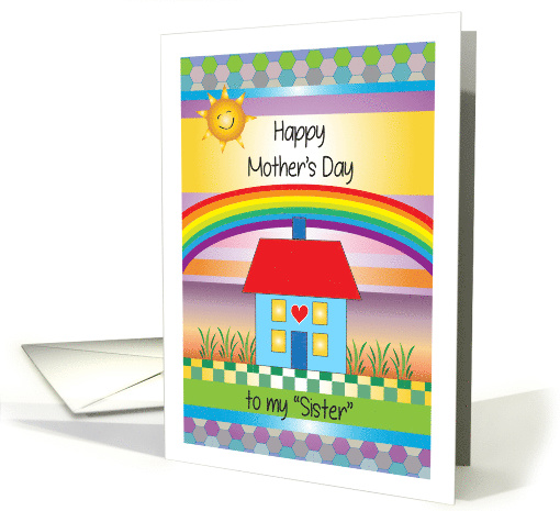 Mother's Day Like a Sister to me, folk art theme card (1522034)