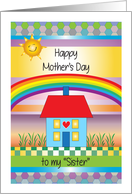Mother’s Day Like a Sister to me, folk art theme card