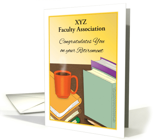 Business Custom Congratulations, Teacher Retirement, Books card