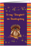 Thanksgiving, Like a Daughter, Turkey, Leaves card