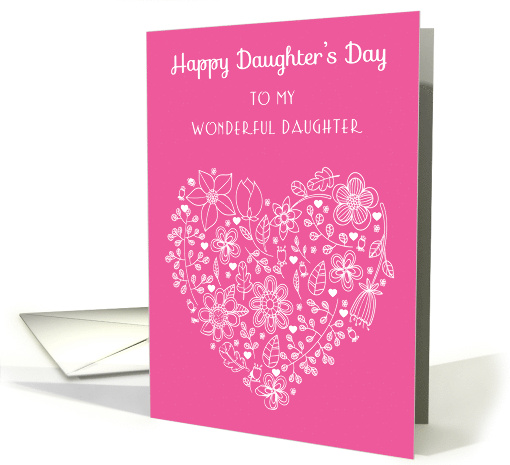Daughter's Day for Daughter Lace Heart card (1531224)