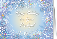 Happy Holidays to Paralegal, Snowflakes card