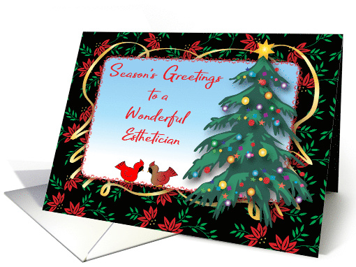 Season's Greetings for Esthetician, Tree, Cardinals card (1532132)