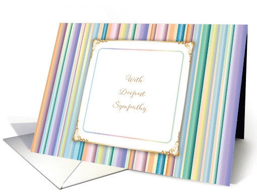 Loss of Children's Mother Sympathy, Stripes card (1534416)