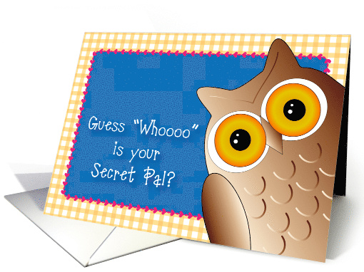 Secret Pal Reveal Owl Card 1571510 