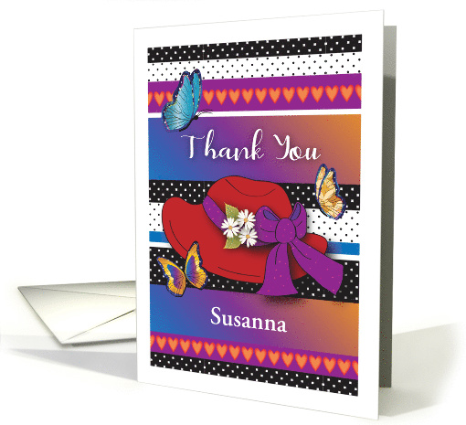 Custom Thank You for red hat friend card (1572380)