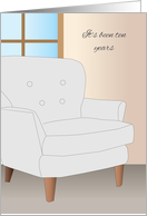 In Remembrance of Mother, 10th Anniversary Armchair card