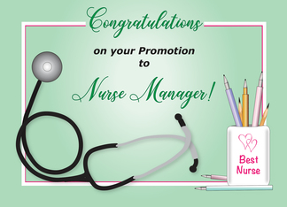 Congratulations on Promotion to Nurse Manager