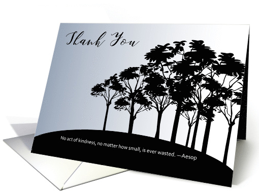 Thank You to Pallbearers, Silhouetted Trees card (1573512)