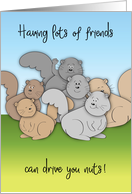 Squirrel Friendship card