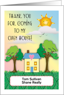 Custom Thank You for Coming to Open House card