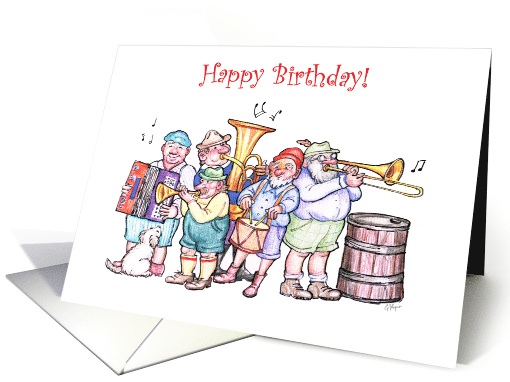Polka Band Theme Birthday, Instruments card (1576340)