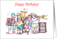 Polka Band Theme Birthday, Instruments card