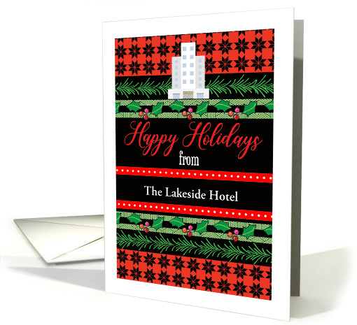 Custom Business Happy Holidays for Hotel/Motel card (1579404)